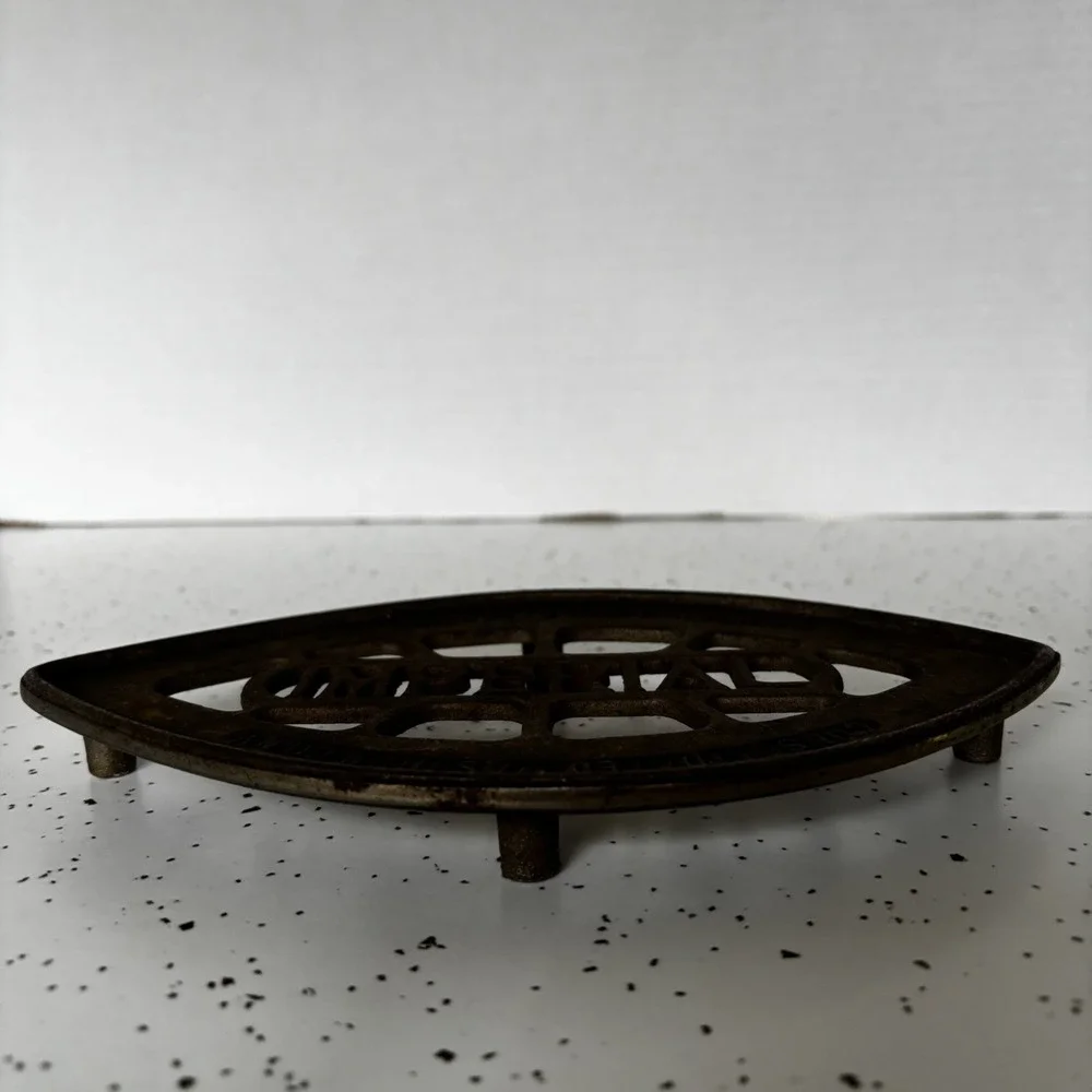 Imperial Consolidated Co Gas Vintage Cast Iron Trivet Decorative Old Stove Top